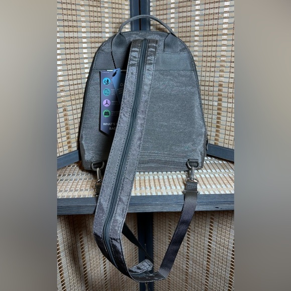 NWT - Baggallini Back to Basics Backpack - Steel Mini Backpack - Picture 6 of 11